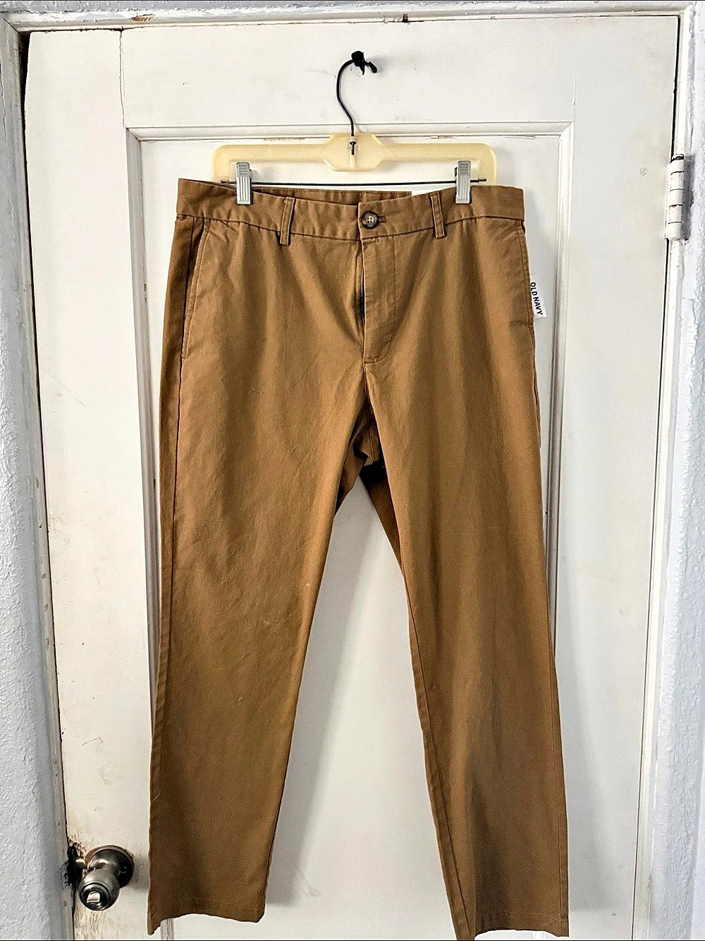 Old Navy Slim Chino Pants Brown Waist 34x30